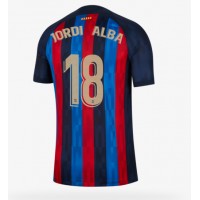 Barcelona Jordi Alba #18 Fußballbekleidung Heimtrikot 2022-23 Kurzarm